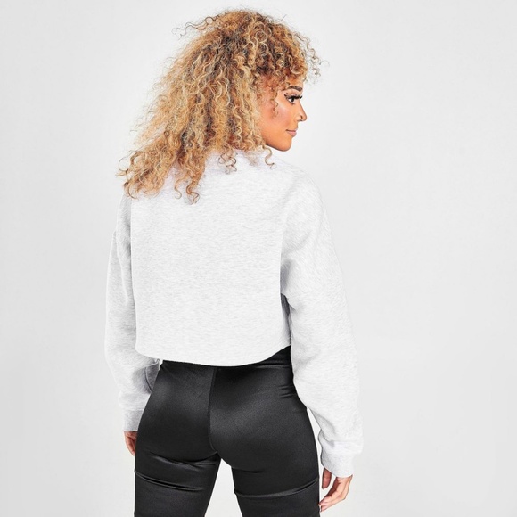 Pink Soda Sport crypton grey crop sweatshirt. size s - Picture 2 of 7